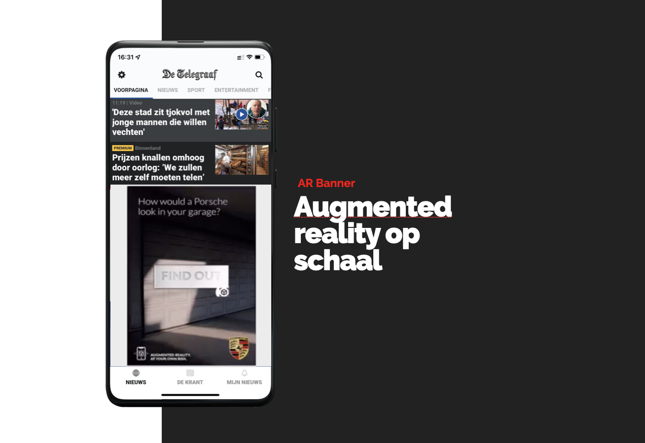 Augmented Reality AR Banners Mediahuis