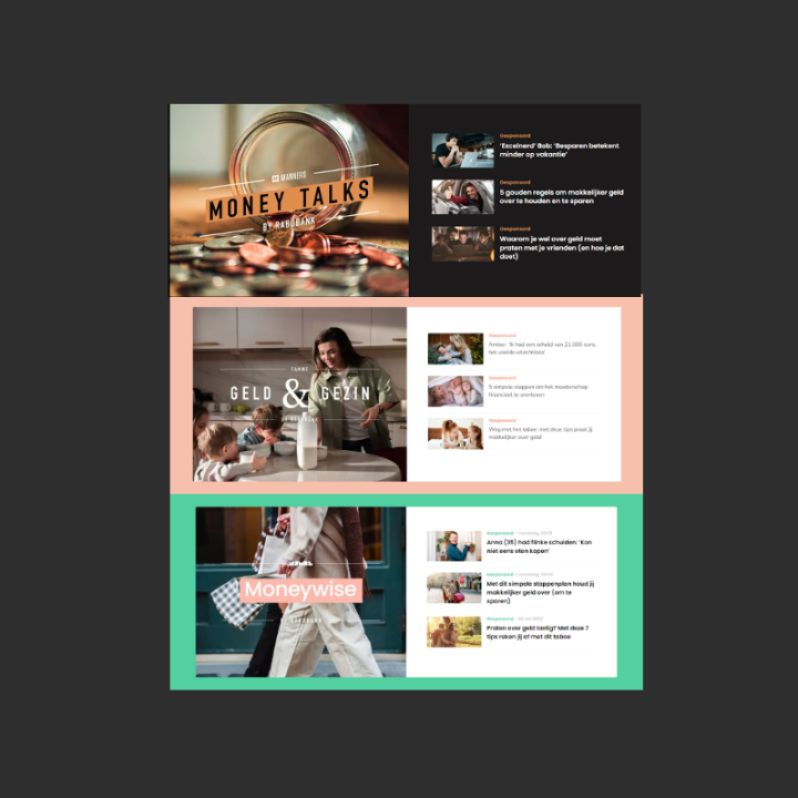 Contentblok campagne Rabobank x Mediahuis