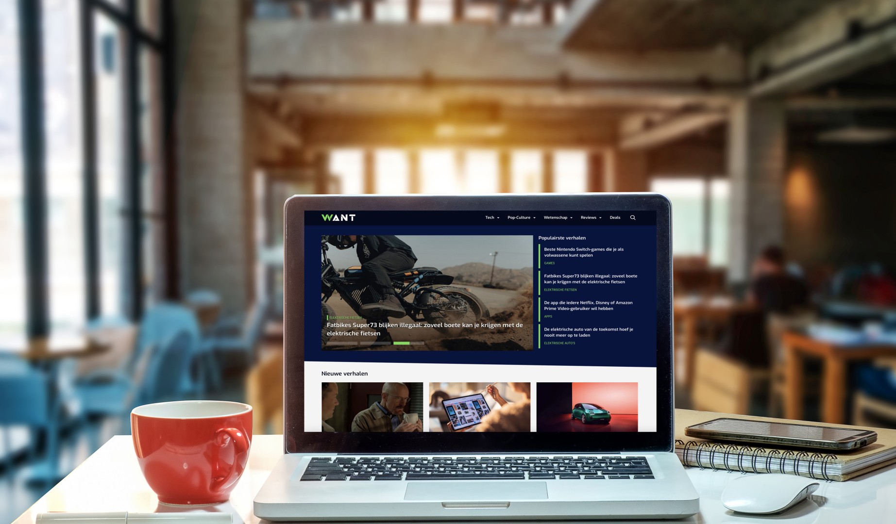 Tech- en lifestyleplatform WANT is vernieuwd