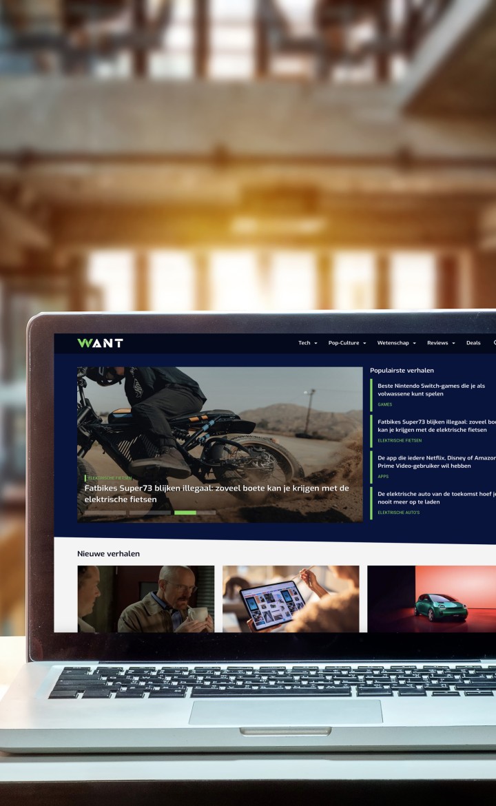 Tech- en lifestyleplatform WANT is vernieuwd
